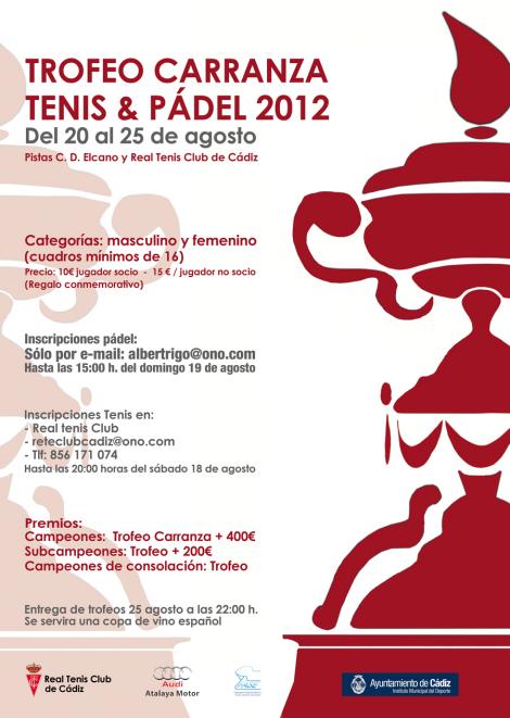 Trofeo Carranza de Tenis y Pádel 2012